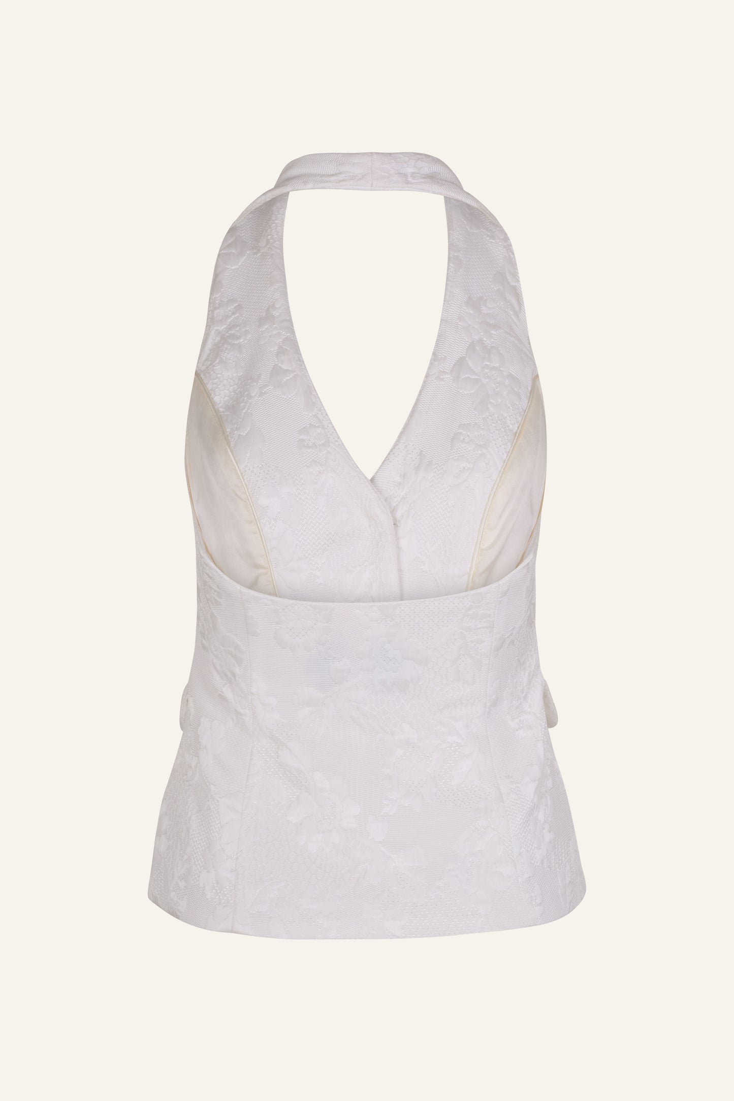 The Florale Two-Piece Set | Halter Waistcoat & Mini Skirt