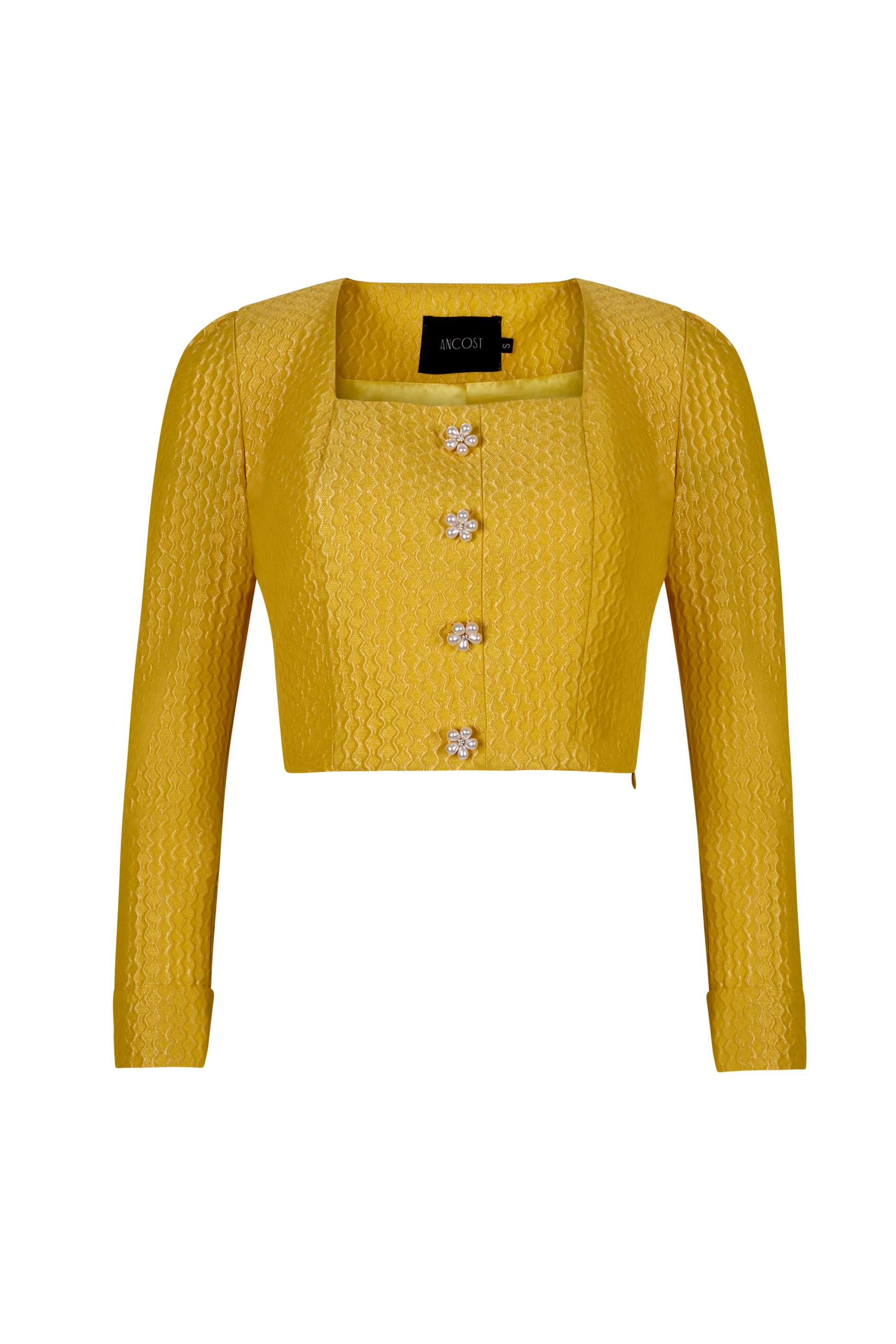 Nº03 CROPPED TOP WITH JEWEL BUTTONS - ANCOST