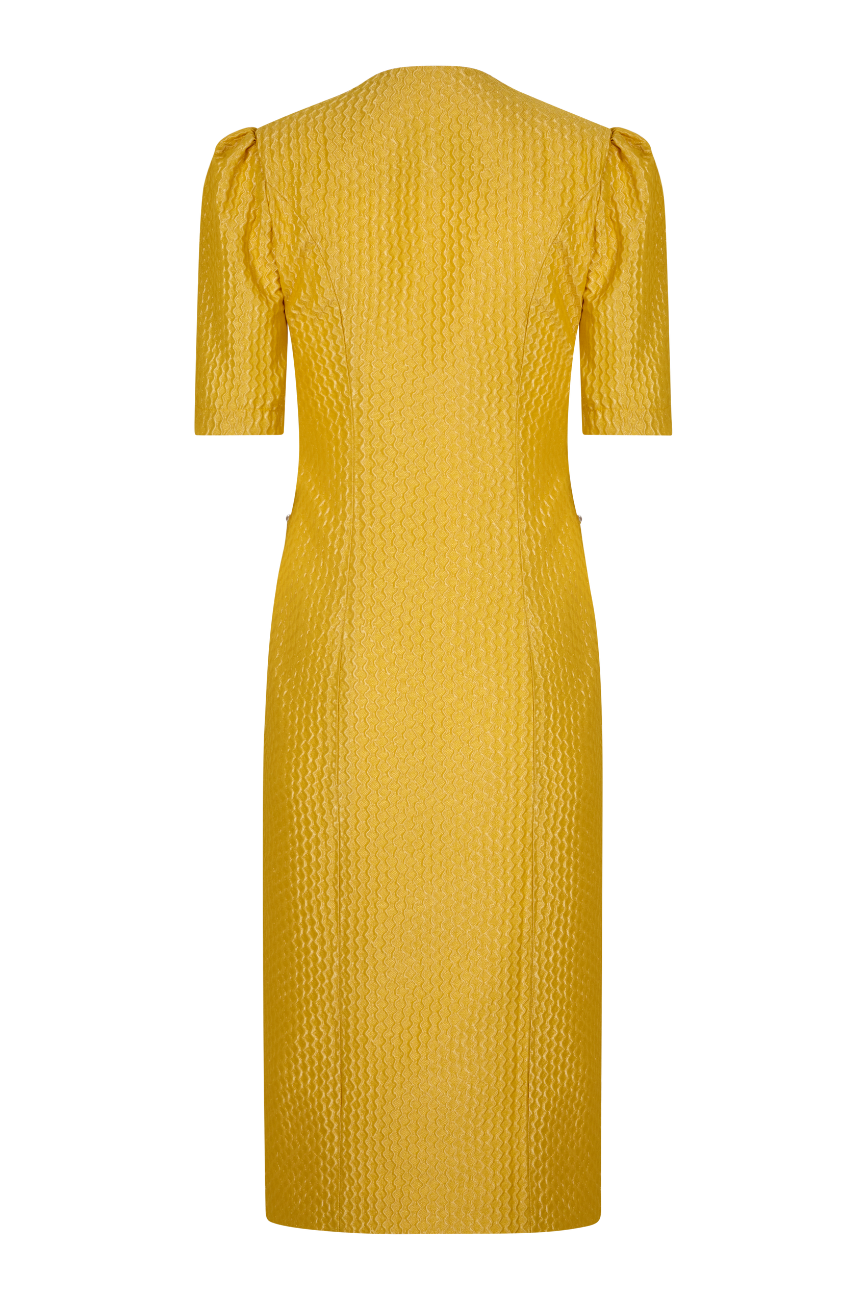 Nº11 MIDI DRESS WITH FLOWER JEWEL BUTTONS - ANCOST