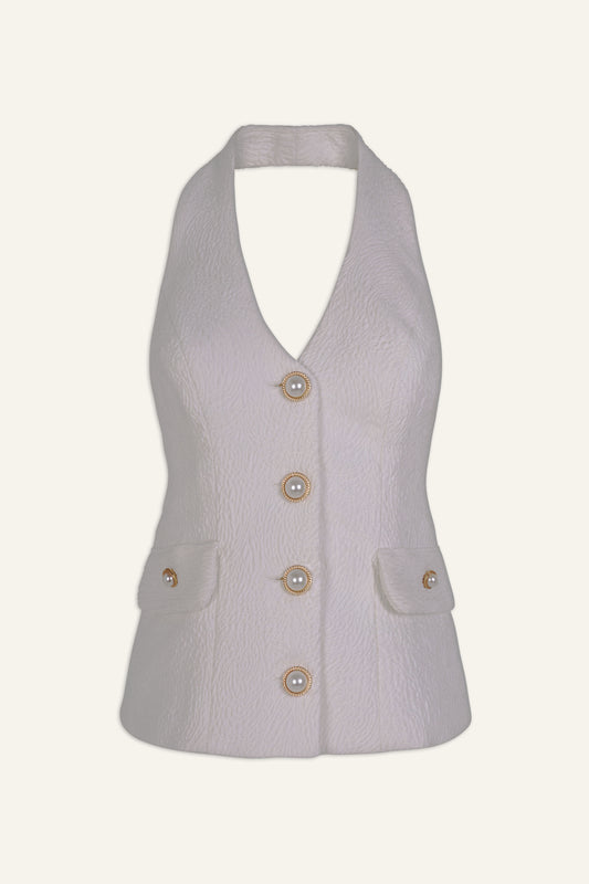 LUEUR D'Or |  Set de chaleco halter y pantalón 